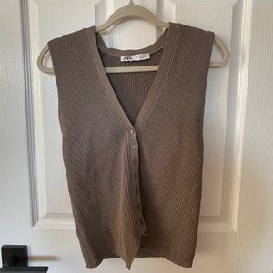 Zara knit sweater vest